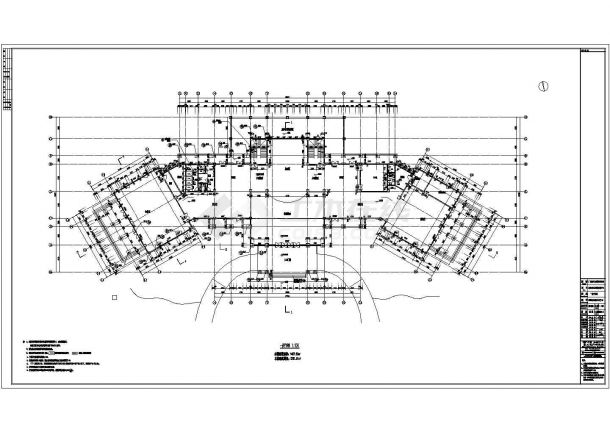 某地多层框架结构接待中心建筑设计施工图-图二