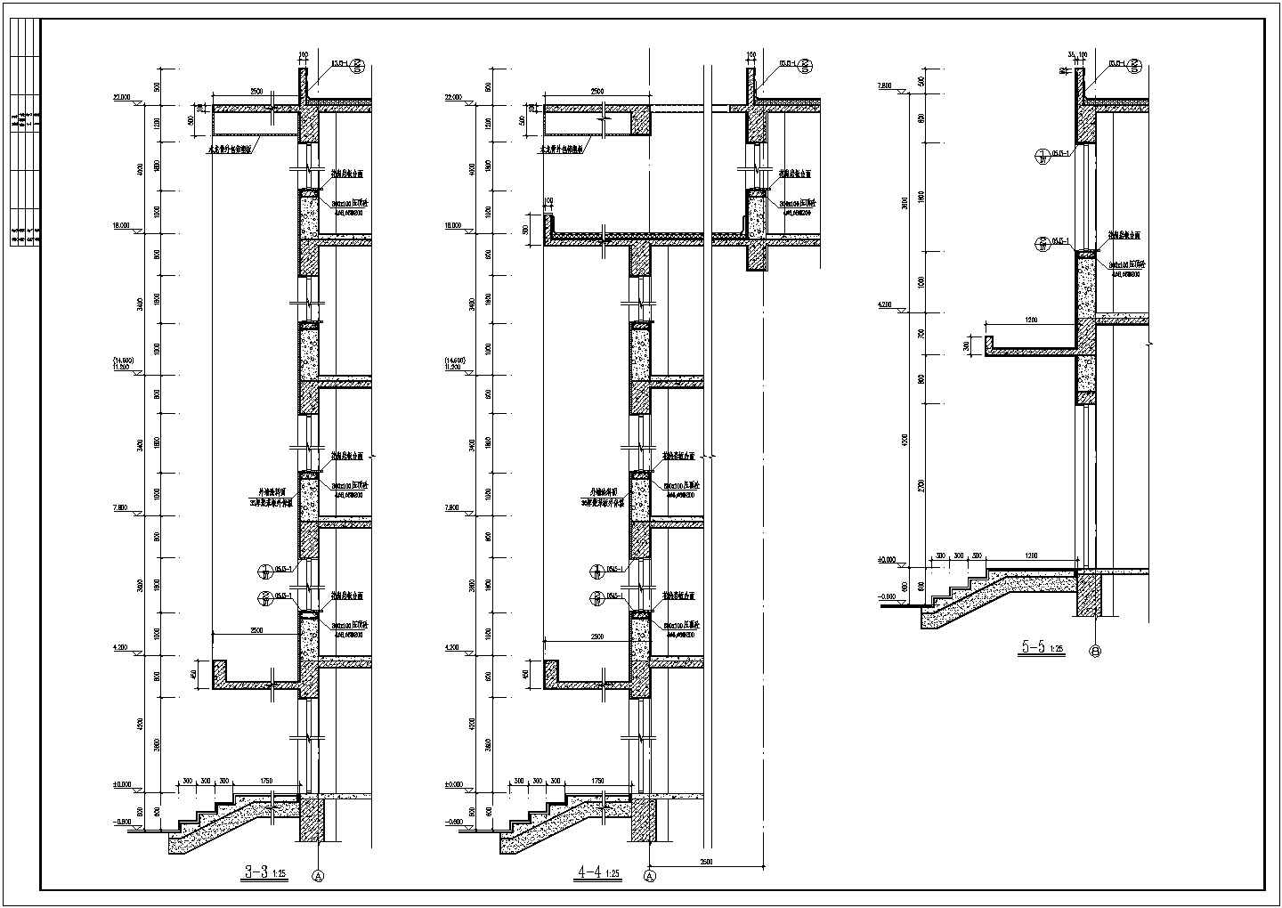某大酒店建筑设计方案及施工全套CAD平面图纸