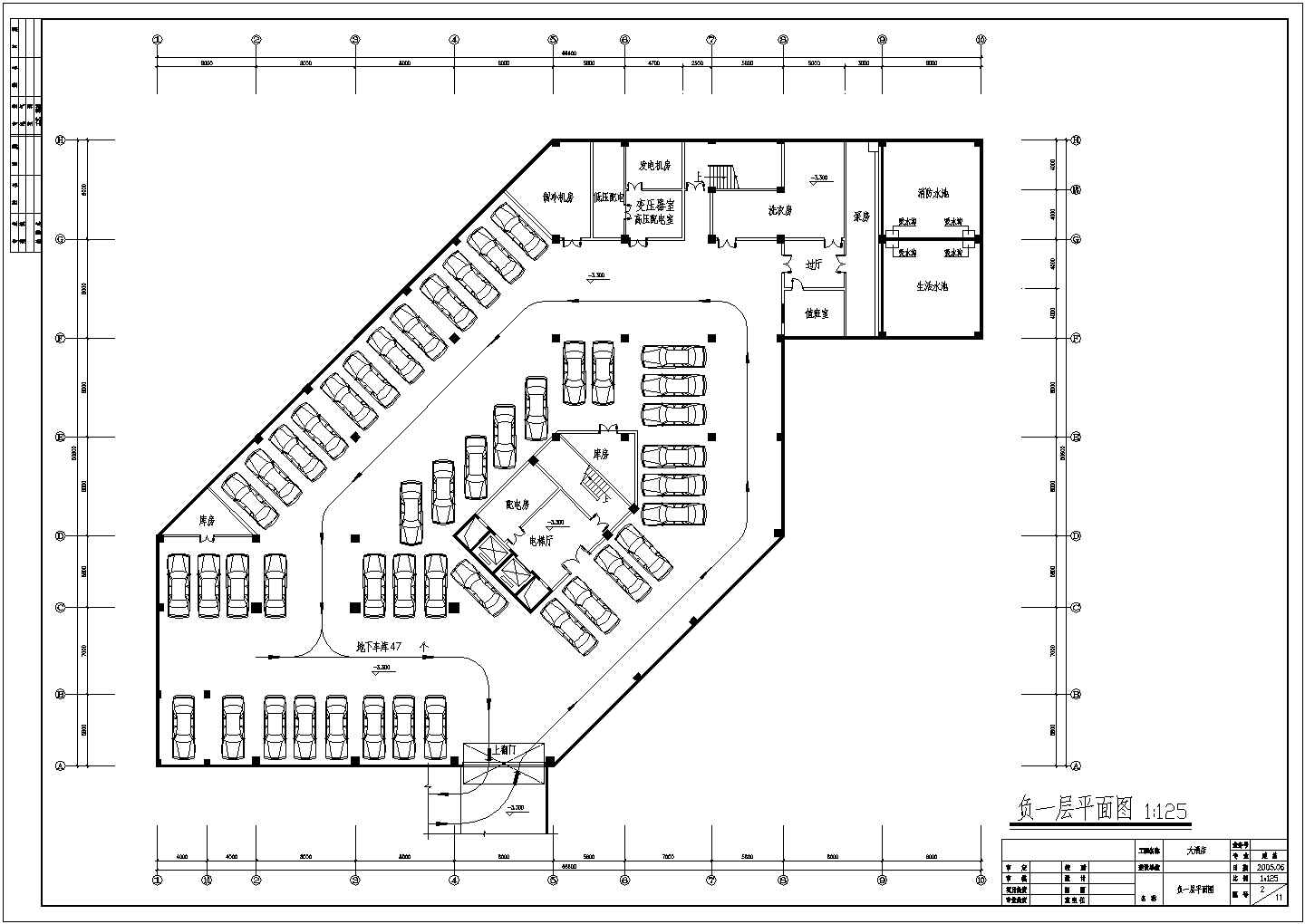 某欧式十三层大酒店建筑设计方案全套CAD图纸