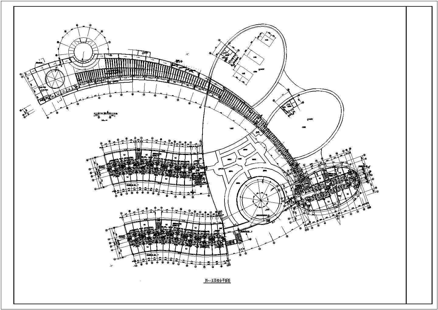 某酒店全套建筑施工及设计方案CAD平面图