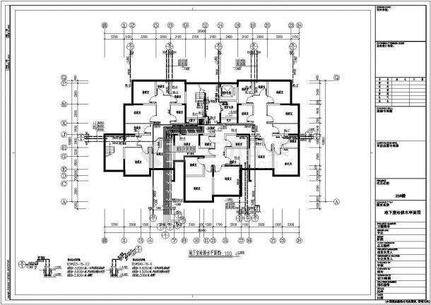 某小区十八层框架结构住宅楼给排水消防施工图-图一