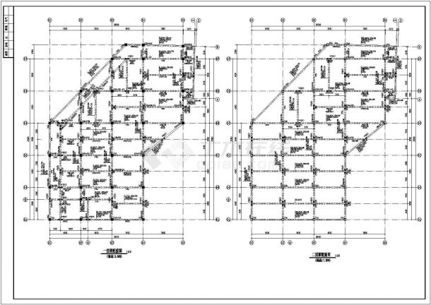 某地区底框结构住宅楼结构设计施工图-图二