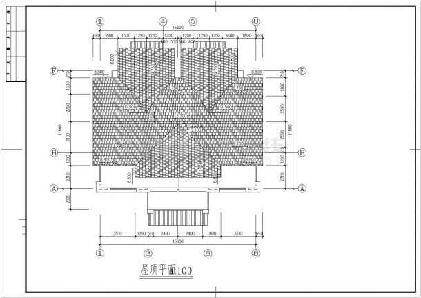 广州某逸泉山庄别墅C区Bsa型建筑设计CAD施工图-图一