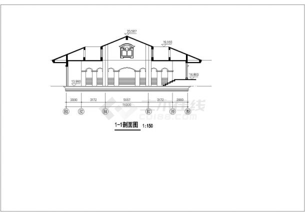 广州南航碧花园超豪区样板房建筑设计CAD施工图-图一