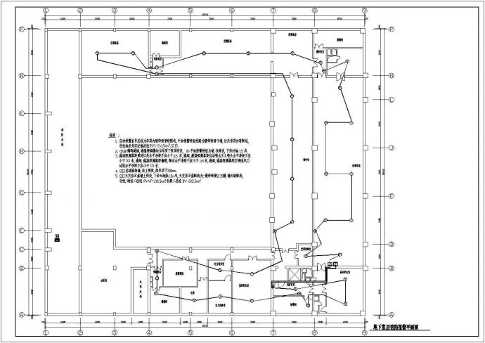 高层病房全套电气消防设计CAD施工图_图1