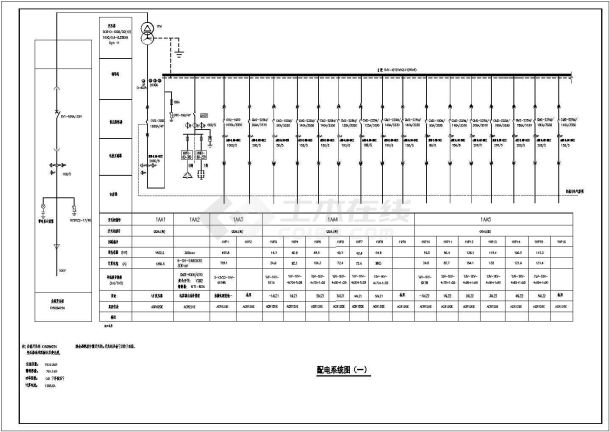 某大学五层教学楼电气设计全套施工图-图一