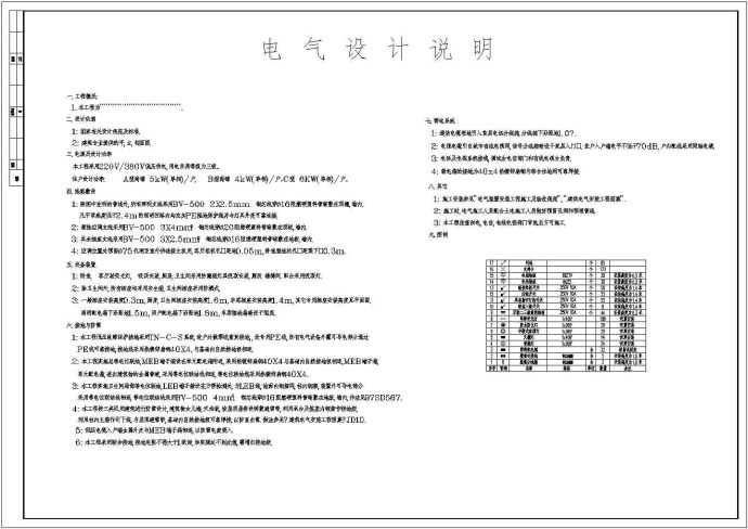 商住楼电气CAD施工平面图纸全套_图1