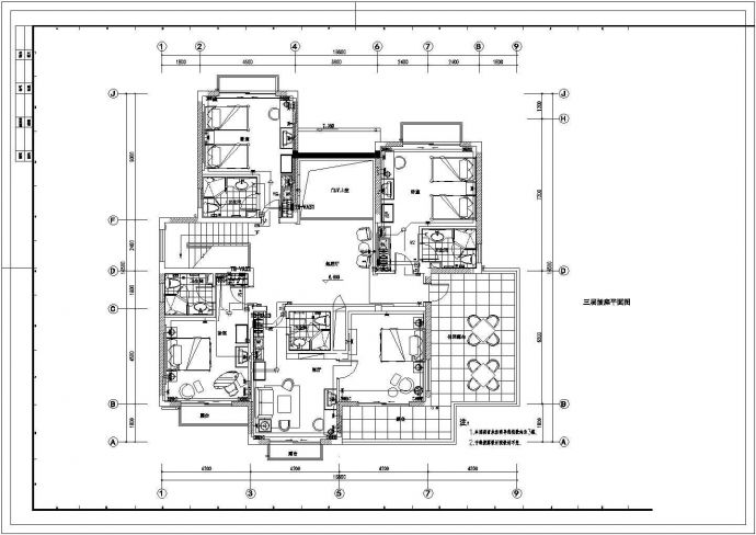 某地区局接待室电气竣工设计CAD图_图1