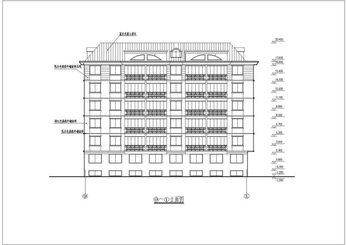 多层住宅J建施图的全套CAD图纸_图1