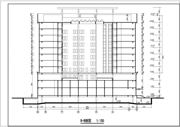 某十一层回字形酒店建筑设计施工图_图1