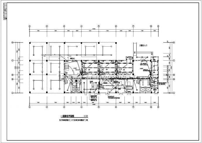 广电大楼全套电气设计施工CAD图_图1