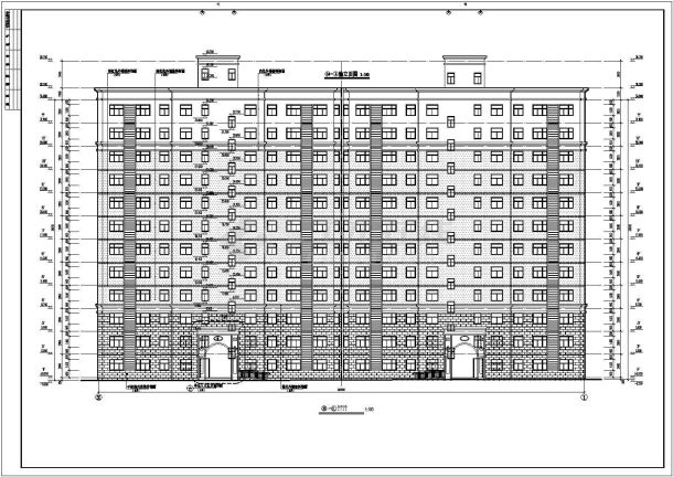 某地11层剪力墙住宅楼建筑设计施工图-图二