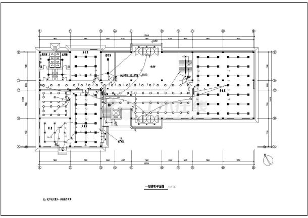 利达办公楼全套电气设计施工CAD图-图二