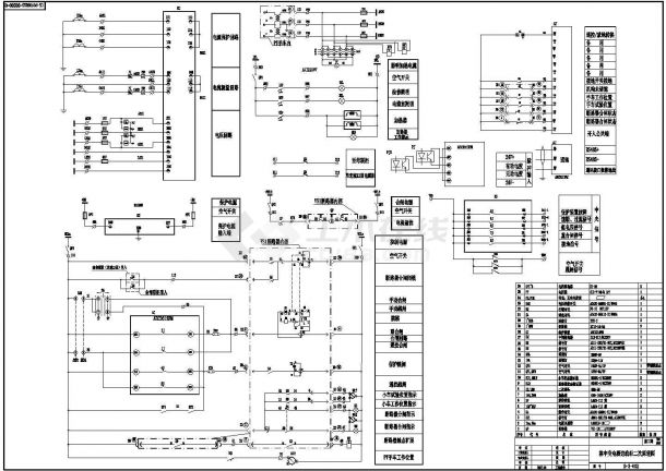 某开闭所电气全套设计施工CAD图纸-图二