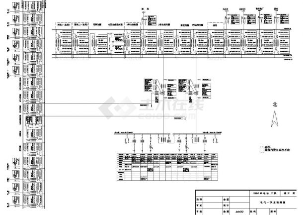 220kV变电站设计施工CAD方案图-图一