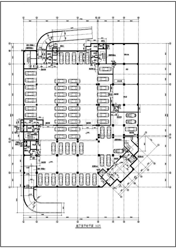 多层住宅楼建筑图的全套CAD图纸-图一