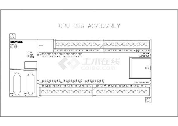 西门子器件电气设计方案CAD施工图-图一