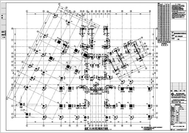 某地31层剪力墙结构住宅部分结构施工图-图一