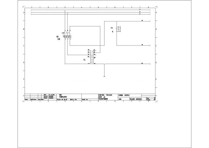 欧标设备控制设计方案CAD施工图_图1