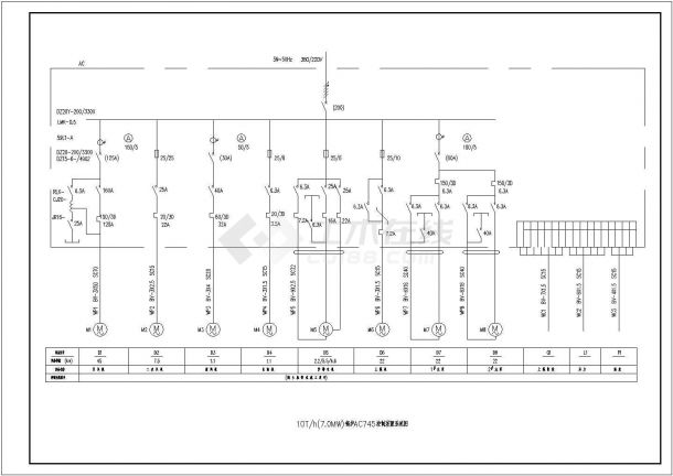 设备电气控制设计方案CAD施工图-图一