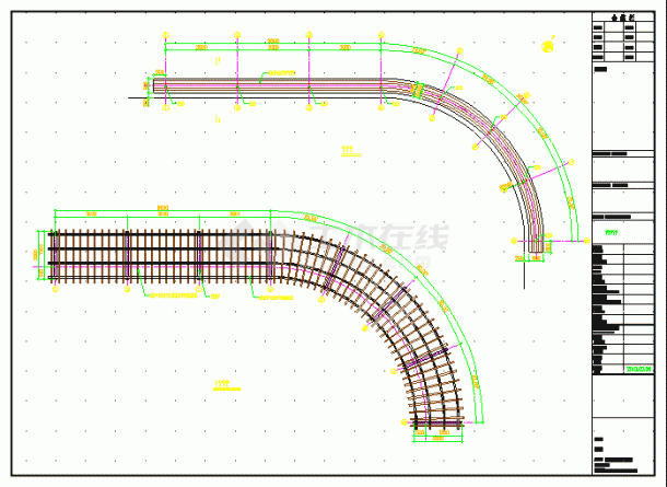 某桥头公园景观园林CAD设计施工图-图一