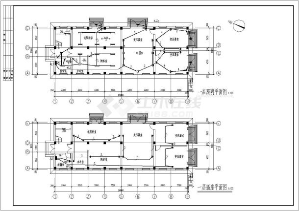 铁路配电所电气照明设计及防雷施工图-图一