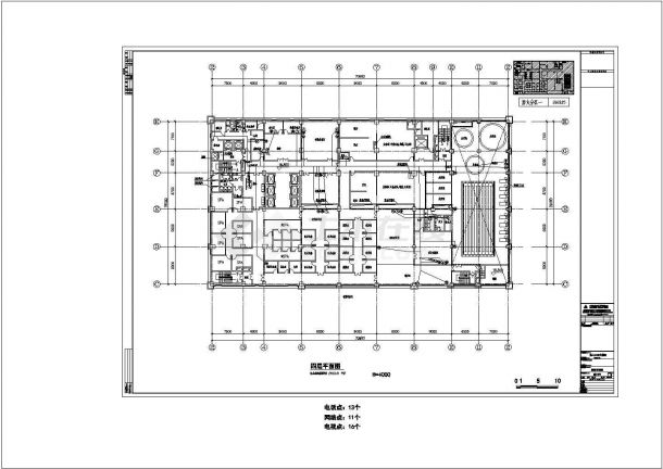 某酒店综合布线平面设计CAD施工图-图二