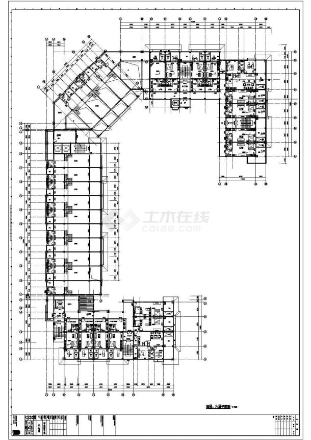 某地12层框架结构酒店部分方案施工图-图二