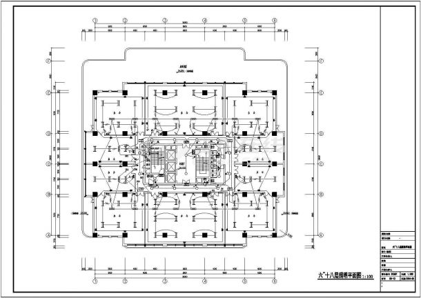 某二十层办公楼强电及消防设计图纸-图一