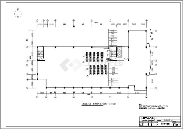 济南某十八层办公楼变频多联机设计施工图纸-图二