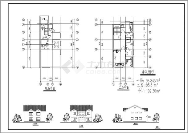 某地工厂建筑初步设计方案（共6张）-图二