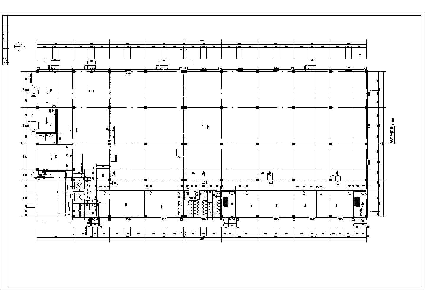 某地工厂建筑cad平面图（共5张）