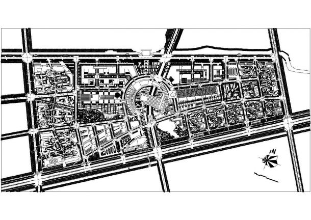 仙林大学城中心区整体规划设计总平面图-图一