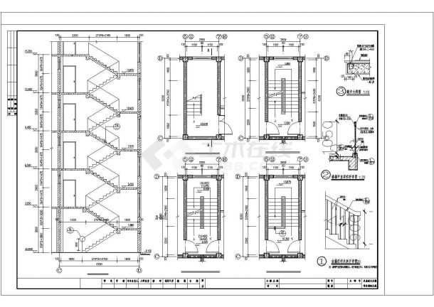 商住楼设计施工方案全套CAD详图-图二