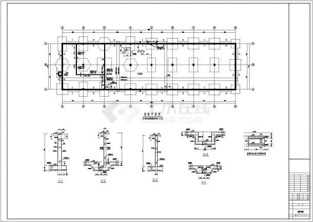 某地区六层框架结构办公楼结构施工图-图二