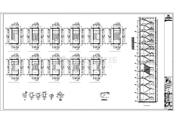 商业中心结构设计建筑施工图纸（全套）-图一