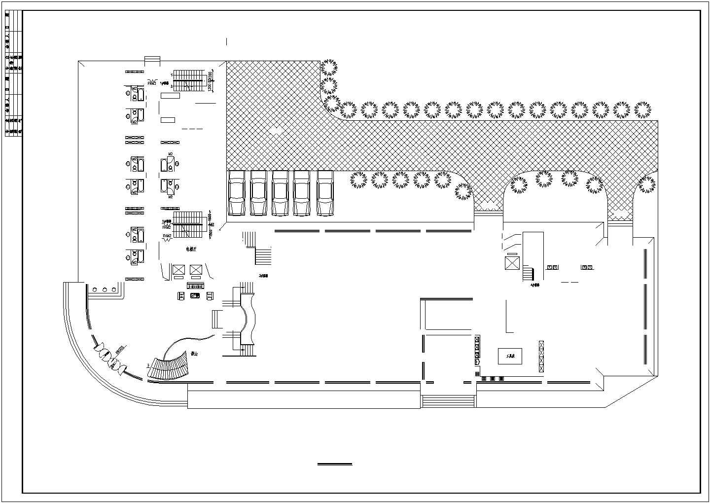 十二层酒店建筑方案设计全套CAD平面图