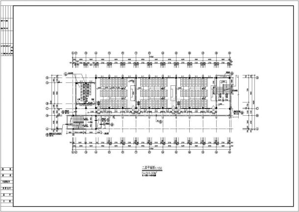 某地5层框架结构教学楼建筑设计方案图-图二