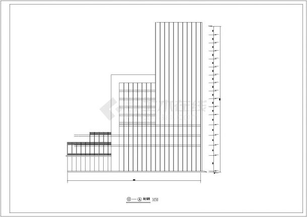 某豪华宾馆建筑设计方案全套CAD图纸-图一