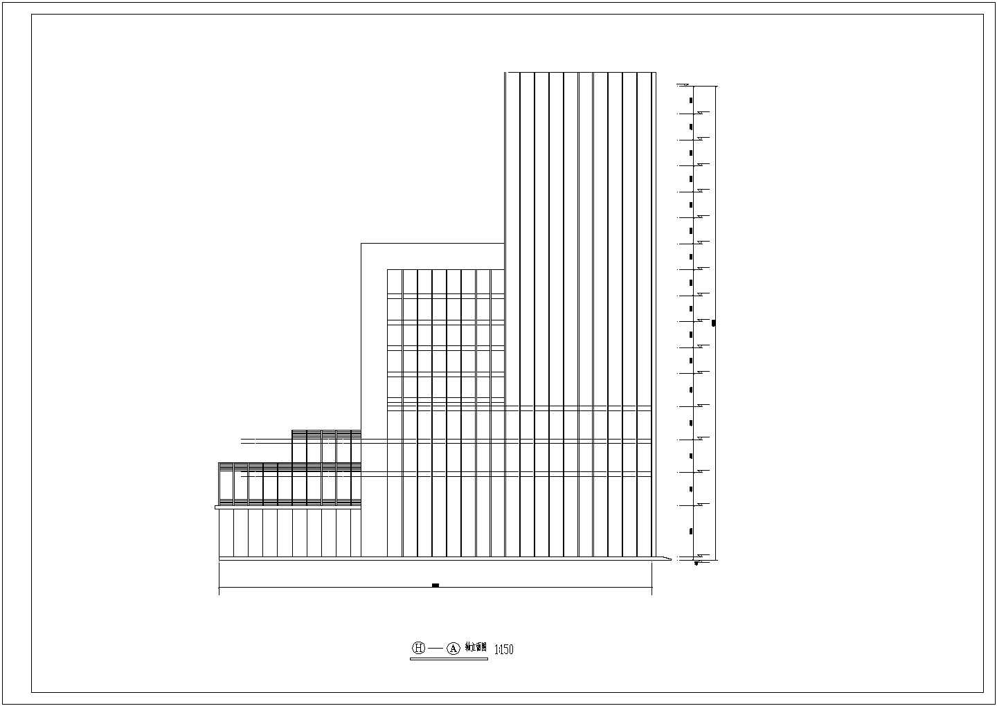 某豪华宾馆建筑设计方案全套CAD图纸