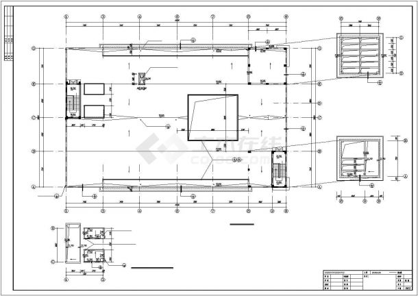 综合楼建筑设计方案全套CAD平面图-图二