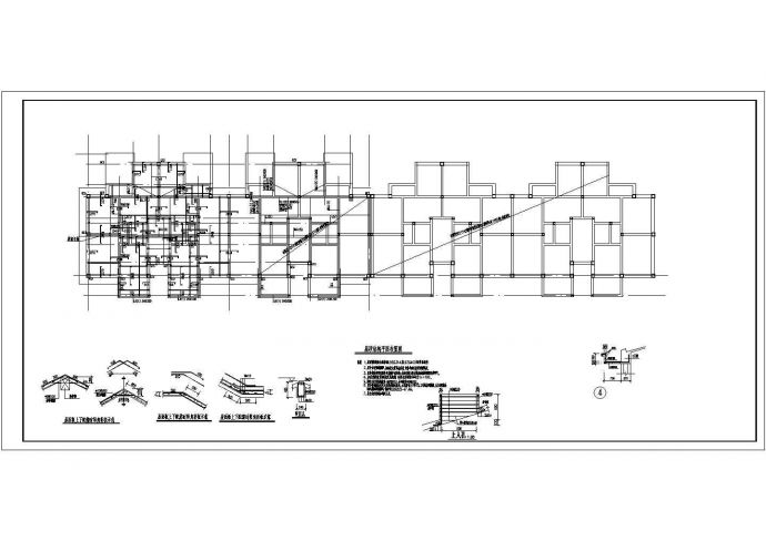 某地区一整套六层砌体结构的cad设计图纸_图1