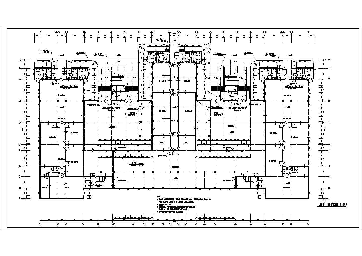 某教学楼建筑施工及设计方案全套CAD图