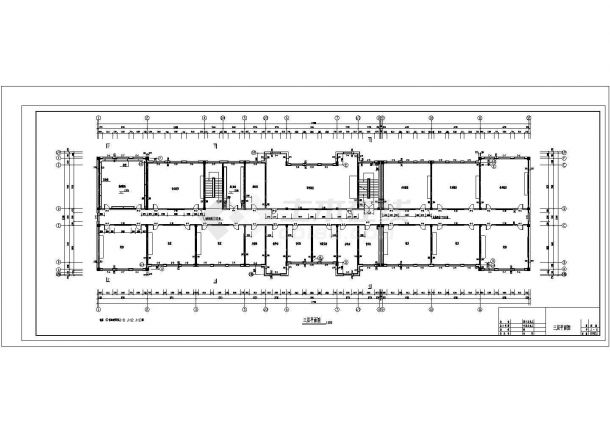 某小学教学楼建筑设计方案及施工全套CAD图-图一