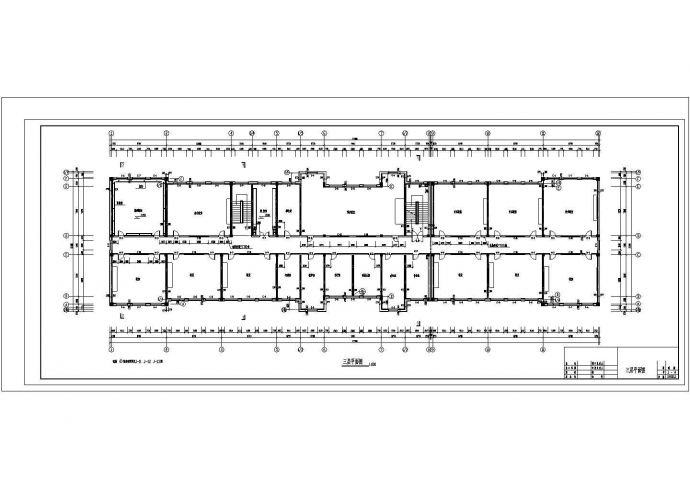 某小学教学楼建筑设计方案及施工全套CAD图_图1