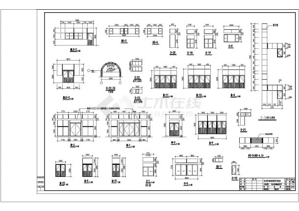 某学校高中餐厅建筑设计方案及施工全套CAD图-图二