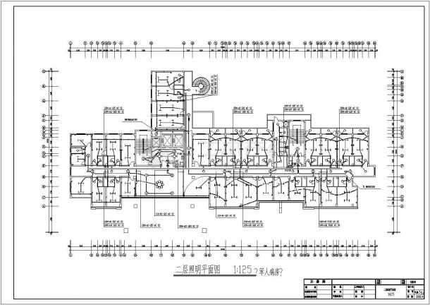 医院住院楼电气施工设计CAD方案图-图二