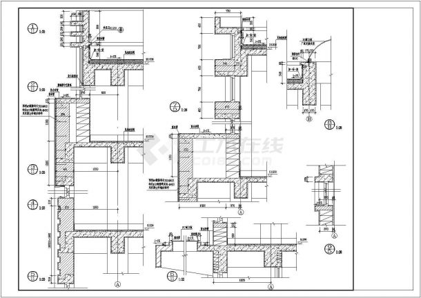 某学校图书馆建筑设计方案及施工全套CAD图-图一