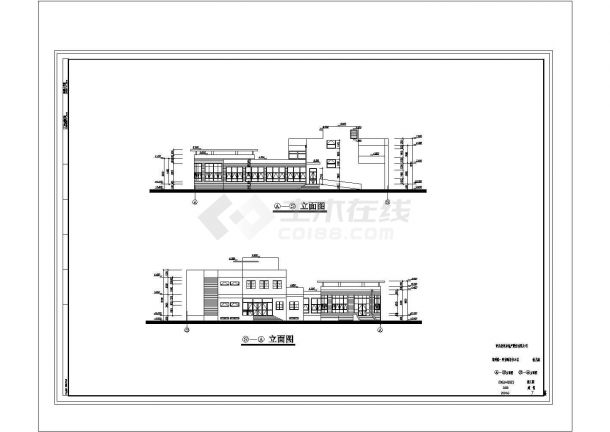 某幼儿园教学楼建筑施工及设计方案全套CAD图-图二
