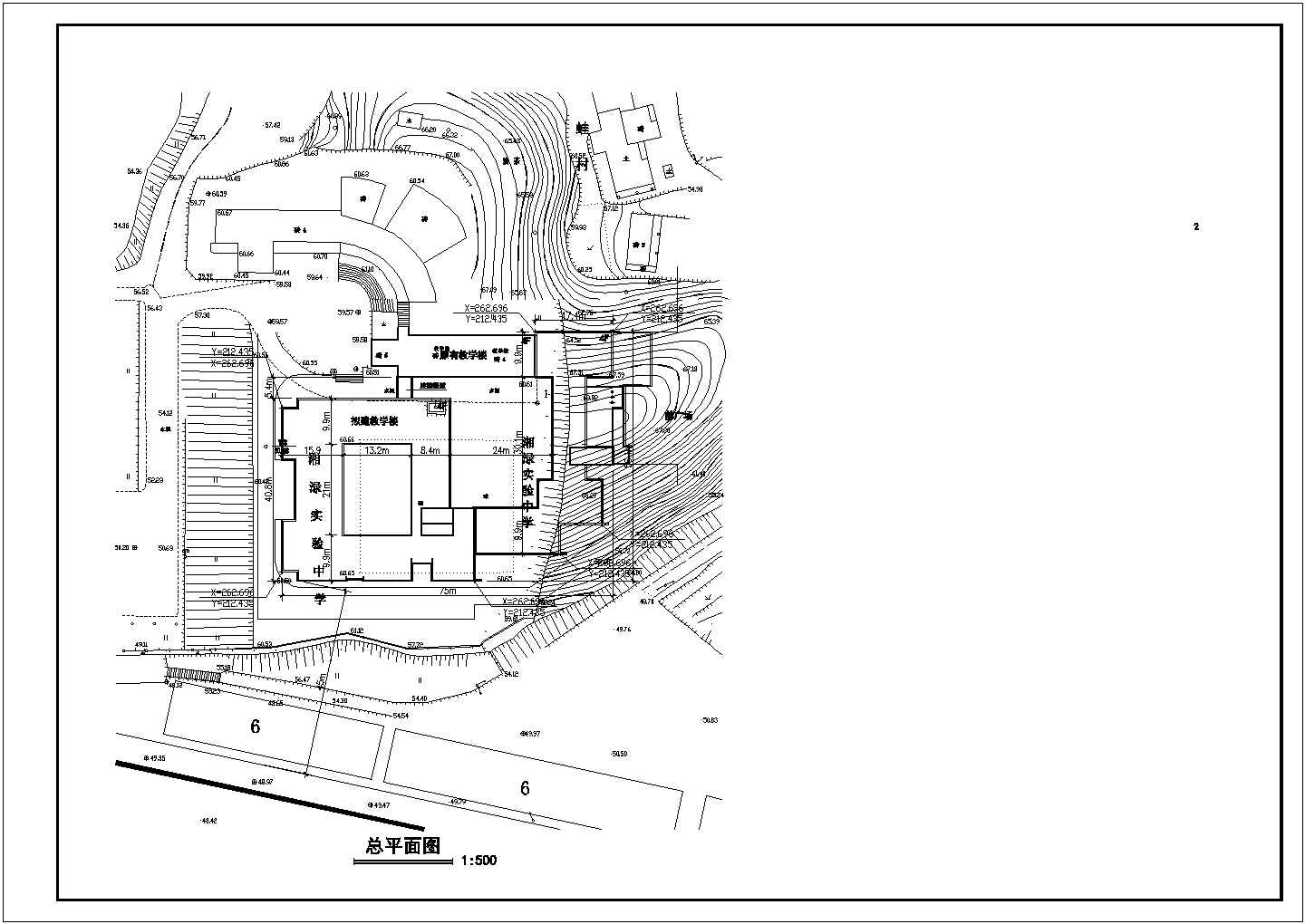 某中学教学楼建筑设计方案及施工全套CAD平面图